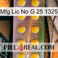 Mfg Lic No G 25 1325 new11